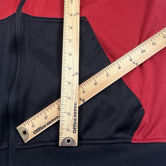 Miami Heat Adidas 2014 Full Zip Men's Size XL Warm Up Jacket Black Red VGUC - Picture 7 of 10